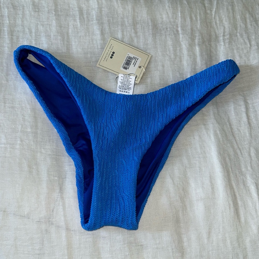NWT Boamar blue bikini bottoms size large